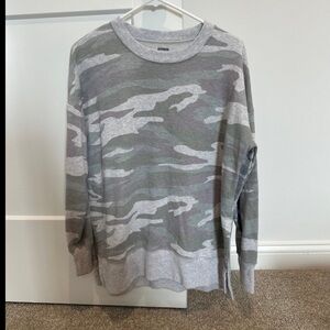 Aerie Camouflage Crewneck Sweater